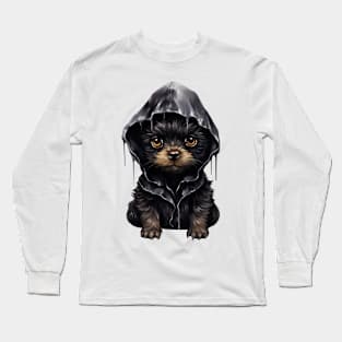 Halloween Goth Dog Long Sleeve T-Shirt